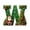 W, variant on Lilixerw 26 Letter Christmas Ornament with Santa Claus Pattern,3.15Inch Green Acrylic Xmas Pendant for Xmas Tree Decor,Holiday Party Supplies,Letter O