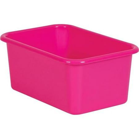 Teacher Created Resources TCR20384 Plastic Storage Bin Pink - Small pack of 4