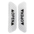 thumbnail image 3 of 4 Uds. De cintas reflectantes abiertas para coche, marca de advertencia, pegatinas para puerta de coche abierta (blanco) Tmvgtek Accesorios para autos y motos, 3 of 9