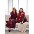 thumbnail image 4 of Dreams & Co. Plus Size Petite Long Hooded Fleece Sweatshirt Robe, 4 of 6