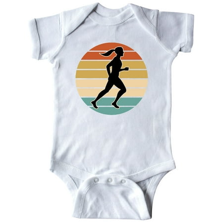 

Inktastic Running Gift Female Runner Gift Baby Girl Bodysuit