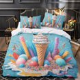 thumbnail image 3 of 3D Ice Cream Printed Comforter Cover Set Children Adult Unique Design Bedding Set Bedroom Decor,California King (98"x104"), 3 of 5