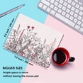 thumbnail image 3 of Square Mouse Pad Garden Flowers,Personalized Premium-Textured Custom Mouse Mat Design,Washable Mousepad Lycra Cloth,Non-Slip Rubber Base Computer Mouse Pads for Wireless Mouse, 3 of 5