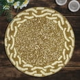 thumbnail image 6 of Gold Ivory White Beaded Placemats Set of 8 for Dining Coffee Table Scratch Heat Stain Resistant Charger Kitchen Decor Durable Tablemats - Fall Autumn Thanksgiving Holiday - 14 Inches, 6 of 8