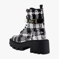thumbnail image 3 of Betsey Johnson Jonnie Women's Boots Black/White Plaid Size 6.5 M, 3 of 8