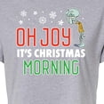 thumbnail image 3 of SpongeBob SquarePants - Oh Joy It's Christmas Morning - Juniors Cropped Cotton Blend T-Shirt, 3 of 6