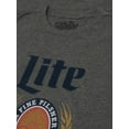 thumbnail image 2 of Tee Luv Miller Lite Beer Logo Graphite Heather Shirt (Men's) (3XL), 2 of 4
