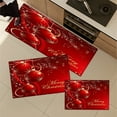 thumbnail image 5 of YIMEIS Merry Christmas, red ball. Fall Kitchen Rugs Non Skid Washable Area Carpet [Made in USA], Multi - 2 Pcs 16''*24''/47''*18'', 5 of 10