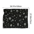 thumbnail image 3 of Kbndieu Christmas Blanket Black Snowflake Christmas Throw Blanket Xmas Decorations for Home Fuzzy Fluffy Soft Winter Cozy Blanket for Couch Sofa Chair Lightweight 28 x 39 inch, 3 of 6