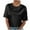 Black, variant on Uaswgudfs Women's Pink Metallic Blouse – Drop Shoulder Oversized T-Shirt Top, Casual Shirt-Style Tee for Summer