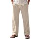 thumbnail image 2 of Pantalones largos para hombre, lisos, informales, con múltiples bolsillos y botones, para exteriores, rectos, para fitness, cargo, poliéster, 2 of 6