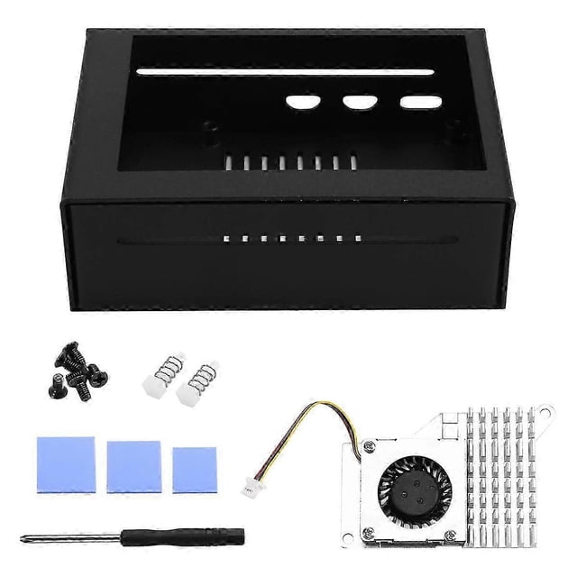 Enhanced 5-Metal Case Protection with Heatsink for 3.5-Inch Touch Screen Installation