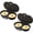 Black, variant on Microwave 2-Egg Poacher, Non-Stick Microwave Egg Cooker with Lid Handle and Tongs, Quick Egg Maker for Breakfast