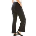 thumbnail image 4 of Woman Within Plus Size Wide Leg Ponte Knit Pant, 4 of 5