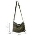 thumbnail image 3 of Bolso bandolera de lona de mano femenino literario informal Correa ajustable para viajes, 3 of 8