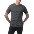 thumbnail image 3 of 2 Pack Pro Club Men's Comfort Cotton Short Sleeve Crew Neck T-Shirt - Charcoal - XL, 3 of 4