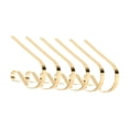 thumbnail image 4 of 6 piezas de soportes para medias navideñas, decoración navideña, soportes para medias navideñas sin daños para repisa de chimenea para el hogar, Oro, 4 of 8