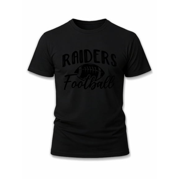 Greenink Raiders Football Tee men's t shirts black graphic tees summer Soft and comfortable Daily and weekend wear Trendy Unisex Shirt Crewneck tshirts