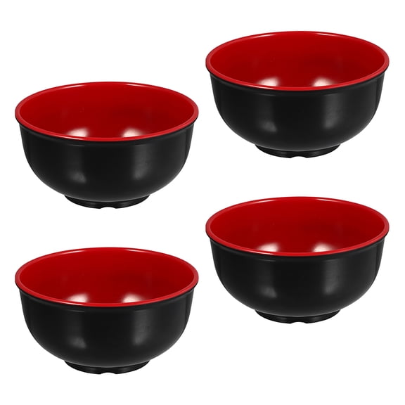 Tineasur Japanese Style Mine Bowls Set, 4-Piece Noodle Soup Bowls for Restaurant and Home Use