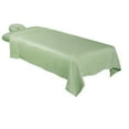 thumbnail image 5 of ForPro Premium Microfiber 3-Piece Massage Sheet Set, Sage, Ultra-Light, Stain and Wrinkle-Resistant, Includes Massage Flat Sheet, Massage Fitted Sheet, and Massage Face Rest Cover, 5 of 5