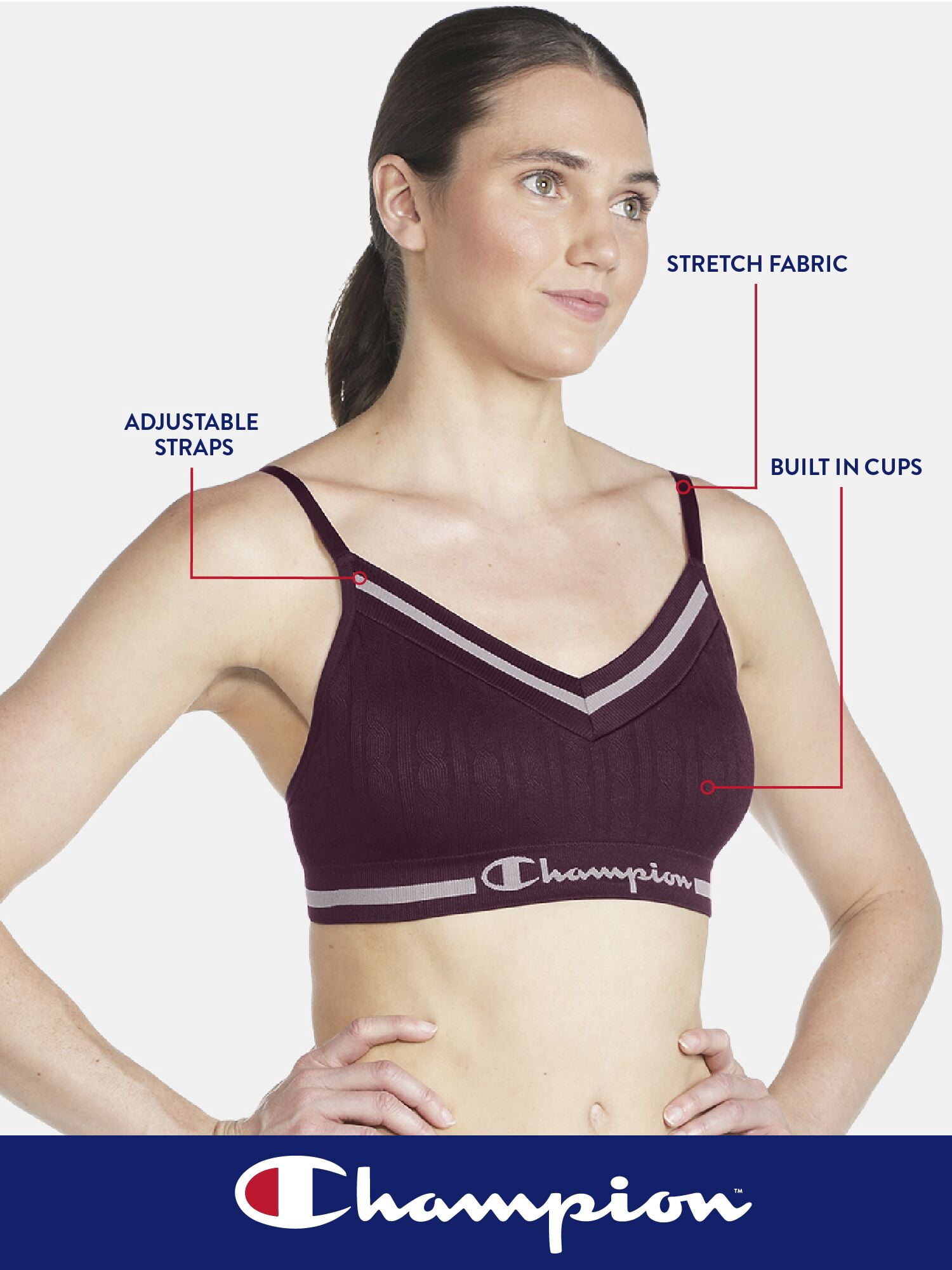 Champion Women's Seamless Low Impact Sports Bra, Sizes S - XXL