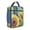 Blue-58, variant on Sunflower and Bee Illustration Lunch Bag, Thermal Insulated Meal Tote for Office Workers, Waterproof Rustic Yellow Floral Bag