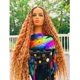 thumbnail image 2 of 2Chique Boutique Women's Gold Mix Micro Braided Synthetic Wig, Deep Wave 36 Inches, 2 of 5