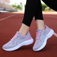 thumbnail image 5 of Wovix Tennis Shoes For Women Lightweight Comfortable Lace up Walking Shoes Athletic Fashion Workout Gym Cross Training Sneakers Breathable Soft Spring Summer Work Shoes, 5 of 7