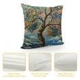 thumbnail image 4 of ONETECH  Colorful Painting Trees Decorative Pillowcase Pillowslip Throw Pillow Case Cover, 4 of 5
