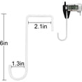 thumbnail image 2 of ZDWQFA Sturdy Fence Hooks, Vinyl Steel White, (6 Pieces), 2 of 5