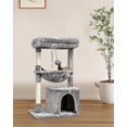 thumbnail image 7 of Small Cat Tree for Indoor Cats, Activity Cat Tower with Scratching Post for Kittens, Modern Cat Furniture with Basket & Hanging Ball for Play Rest, 7 of 7