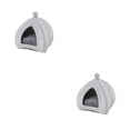 thumbnail image 3 of Casa para mascotas Greeniant Gris 20x20x23cm 2piezas, 3 of 6