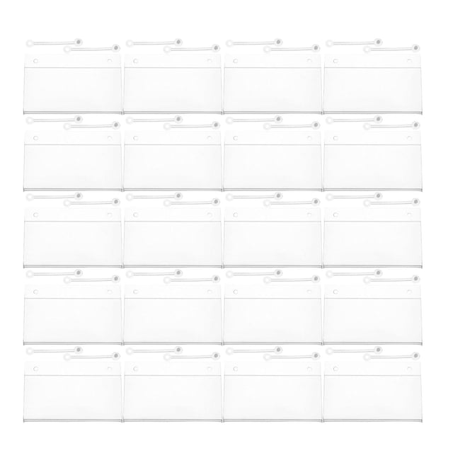 BRIGHTFUFU 20Set Plastic Wire Shelf Holder Clear Design for Retail Environment Display