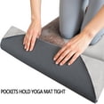 thumbnail image 3 of White Marble Rose Gold Line Pattern Hot Yoga Mat Towel Non Slip for Hot Yoga - Quick-Drying Yoga Mat Cover with 4 Corner Pockets with Travel Bag - Hot Yoga Towel Non Slip 70"x26", 3 of 6