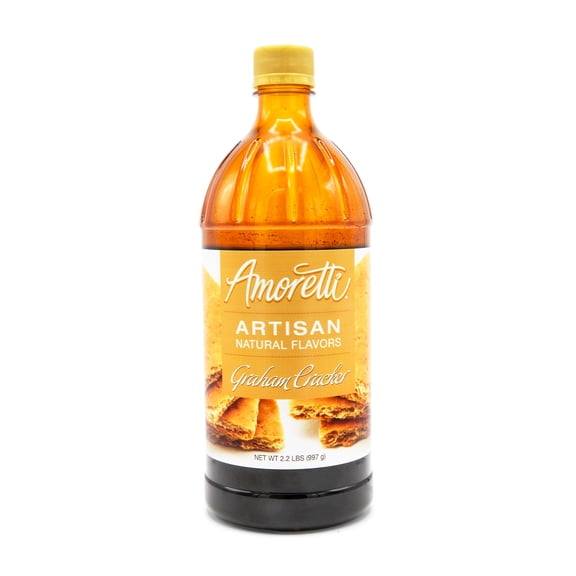 Amoretti - Natural Graham Cracker Artisan Flavor Paste 2.2 lbs - Perfect For Pastry, Savory, Brewing, and more, Preservative Free, Gluten Free, Kosher Pareve, No Artificial Sweeteners, Concentrated