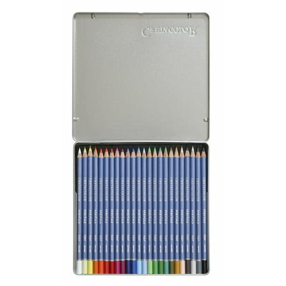 Cretacolor Marino Lightfast Watercolor Pencil Set, 24-Pencil Set