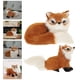 thumbnail image 2 of FELTECHELECTR 2 zorros de peluche, juguetes de simulación, modelos decorativos de zorros, dibujos animados, decoración del hogar., 2 of 7