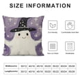 thumbnail image 5 of SHANXI Halloween Pillow Cover Ghost with Bow Pumpkin Decoration Farmhouse Pillow Case Decor for Home Sofa Couch White, 5 of 5