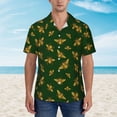 thumbnail image 4 of Daiia Hohey Bee Hawaiian Shirt for Men Gentle Cotton Regular Short Sleeve Casual-XX-Large, 4 of 9