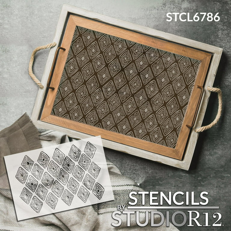 Mudra Stencils - Cross Stitch -6x6 - for DIY Home Decors, Mixed Media,  Arts & Crafts, Reusable Painting Stencil Template : : Home &  Kitchen