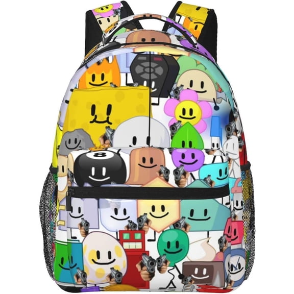 Battle for Dream Island Backpack BFDI Bookbag Anime Backpack Daypack Bookbag Outdoor Durable Backpack Daypack Bookbag Travel Bag