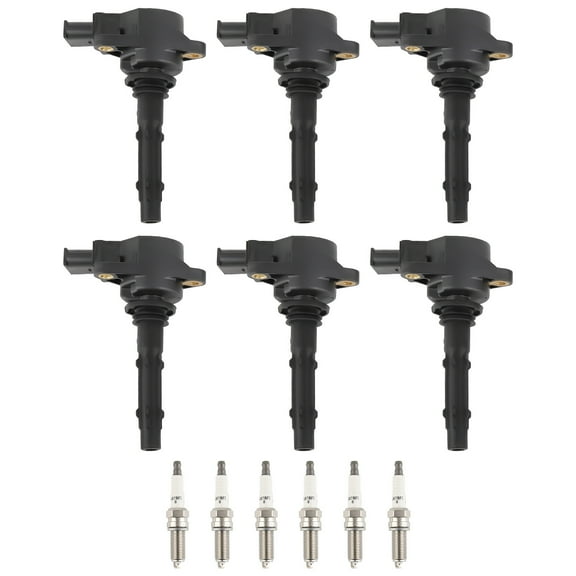 maXpeedingrods Set of 6 Ignition Coil Pack and Iridium Spark Plugs Fit for Dodge Freightliner Mercedes Benz E350 ML350 R350 C230 C280 C300 GLK350 SLK350 CLK350, Ignition Coil Kit Replaces# UF535