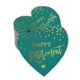 thumbnail image 1 of Inkdotpot 100 Pack Real Gold Foil Paper Tag Happy Retirement Favor Hang Tag, 1 of 1