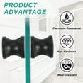 thumbnail image 6 of Uxcell Glass Shower Door Handle, Aluminum Alloy Back-to-Back Knob for Replacement Black, 6 of 7