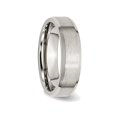 thumbnail image 4 of Mens Chisel 6mm Titanium Wedding Band Ring with Beveled Edge, 4 of 6