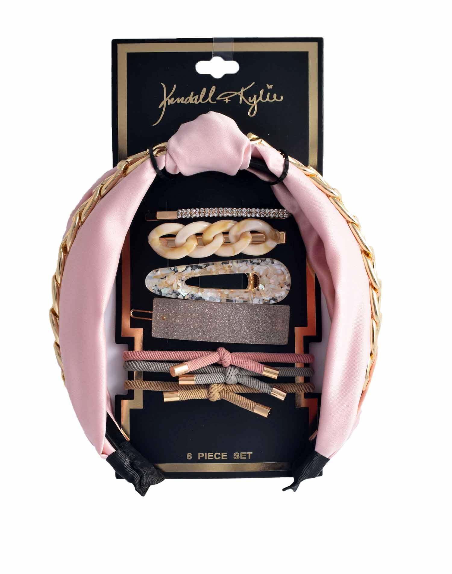 Kendall + Kylie Gold Fashion Female Adult Headband & Clip Set