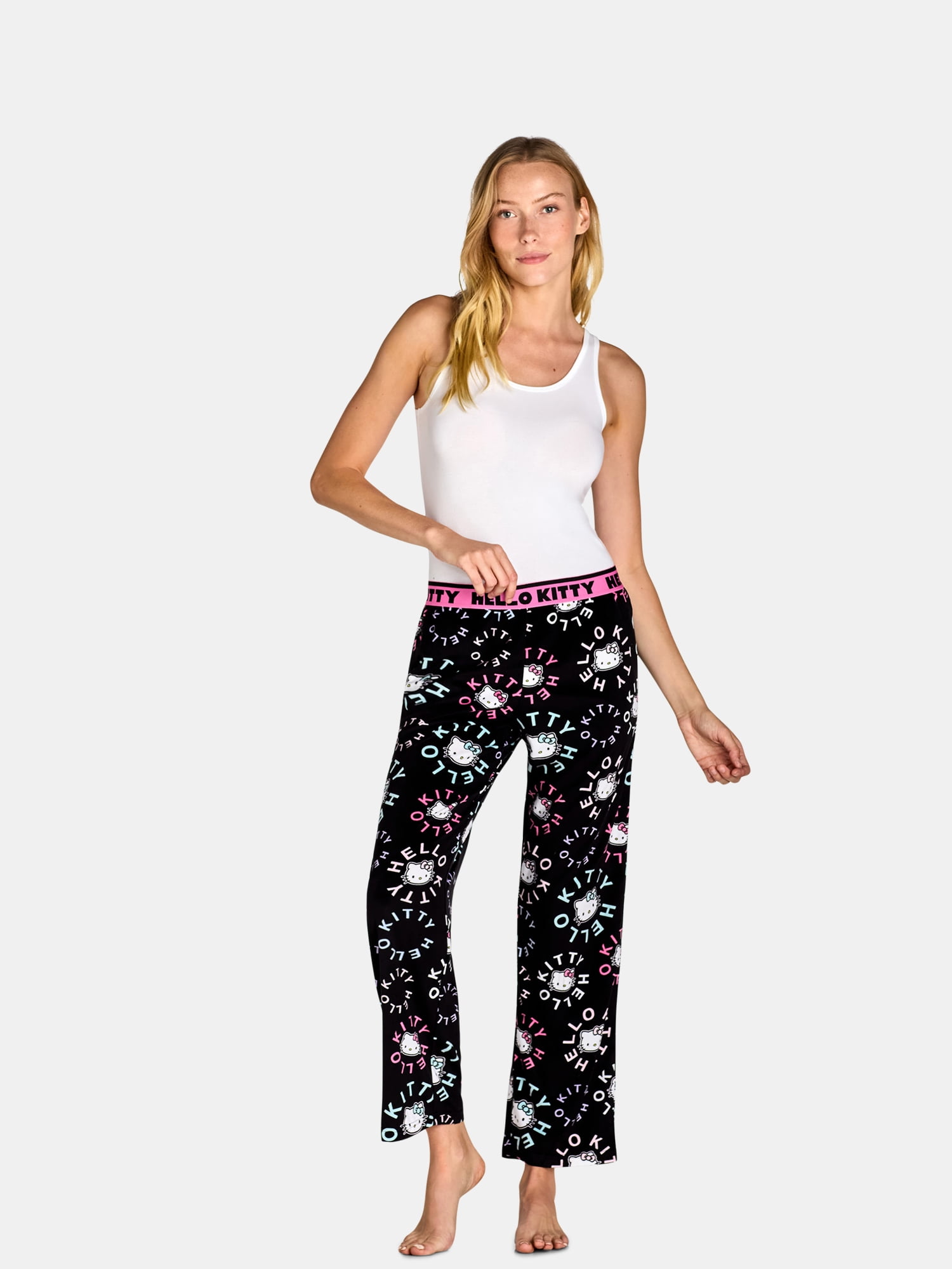 Hello Kitty Women's Velour Sleep Pants, Sizes XS-3X