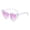 Light Purple, variant on DFEK Fashionable Heart Shaped for Women and Girls Fashionable Cat Eye Frame Design Red