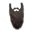 thumbnail image 3 of Novedad, accesorios para disfraz de , barba de gnomo falso, vestido para adultos, , bigotes, Facial para carnaval, suministros Gris Fernando Barba larga, 3 of 8