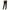 Black, variant on Dasayo Casual Pants for Womens Elastic Waist Solid Trousers with Pockets Plus Size Straight Leg Slacks